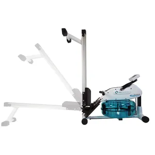 HMS PREMIUM ZW1600 Wasser-Rudergerät Klappbar Rower Inkl. Brustgurt bis 150kg