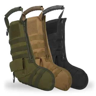Weihnachtsstrumpf, Tactical Christmas Stocking Tasche Socke, Weihnachten Sweet Santa Süßigkeiten Stocking Aufbewahrungstasche Weihnachtsbaum Dekorationen hängende Strümpfe