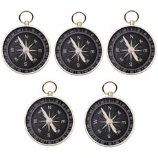 JZK 5 x 44mm kleine Aluminiumlegierung Kompass mit Schleife oben drauf für Schlüsselring Anhänger, Geburtstag Partei bevorzugt Geschenke für Kinder