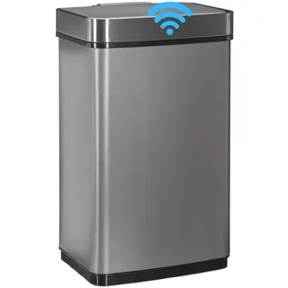 Relaxdays Sensor Mülleimer 60 l Grau