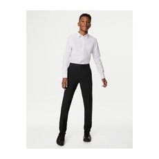 M&S Collection Pantalon garçon coupe longue super skinny, idéal pour l'école (du 2 au 18ans) - Black, Black - 16-17-XL