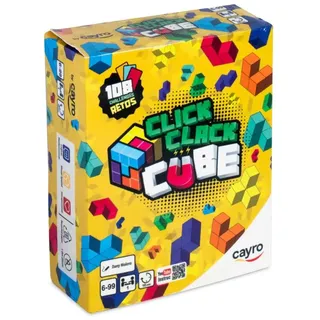 CAYRO – Click Clack Cube – Platziere die Teile richtig, um die Herausforderungen zu meistern – Geschicklichkeitsspiel – Strukturen – 1 Spieler