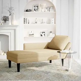 vidaXL Chaiselongue mit Kissen Graugrün Cordstoff - Grün