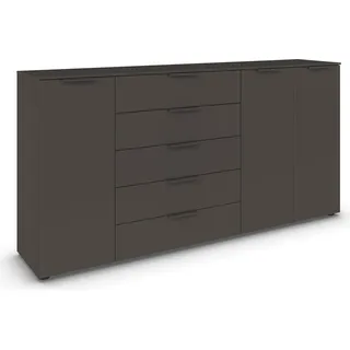 Rauch Kombikommode 200 x 85 x 40 cm grau / schwarz