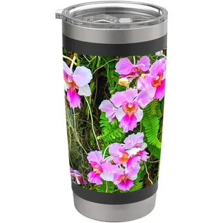 Pink Singapur Orchidee Princess Aloha Orchid Shapes Mania Doppelwandiger Edelstahl-Thermobecher