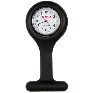 GiMa ns881black Uhr für Krankenschwestern, rund, schwarz, Rotondo