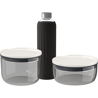 like. by Villeroy & Boch - ToGo & ToStay Camping Geschirr Set, 3tlg., Trinkflasche und Lunchboxen für Picknick