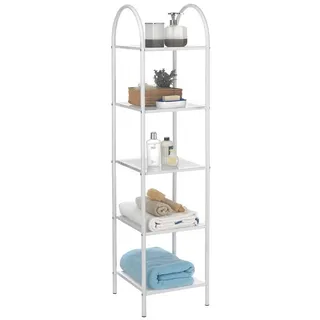 CARO-Möbel Badregal Badezimmerregal Standregal aus Metall für BAdezimmer