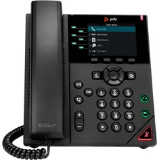 HP Poly VVX 350 6-IP PH PoE-e, Telefon, Schwarz