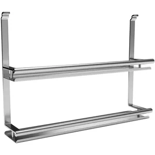 Kesseböhmer Linero style Gewürzbord Edelstahloptik 2-etagig 380x80x271 mm | zum Einhängen Nischensystem von SOTECH