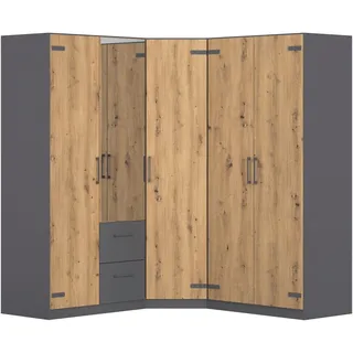 Rauch Schrank-Set Holmes 176 x 197 x 176 cm Grau