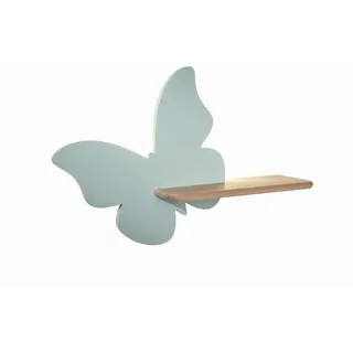 Kinderwandleuchte , Mintgrün , Holz, Metall, Holzwerkstoff , Eiche , Schmetterling , 12x29.5x40 cm , RoHS, Europäischer Sicherheitsstandard , einfach zu transportieren , Lampen & Leuchten, Leuchtenserien