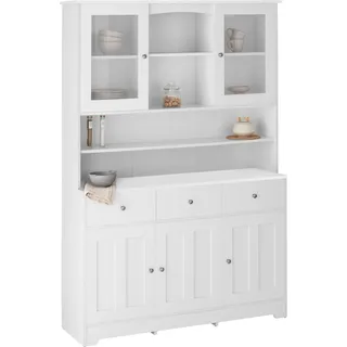Home Affaire Buffet Kate 128 x 38 x 182 cm Weiß
