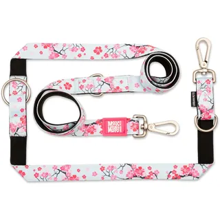max&molly urban pets gmbh Max&Molly Multifunktions-Leine Cherry Bloom/XS & rot & XS
