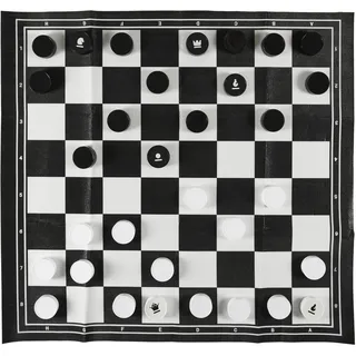 MISTER GADGET, MG3493, 2 in 1 Outdoor Chess and Checkers Game, Weather-Resistant Materials, Dual Functionality, Portability and Easy Storage, User-Friendly and Aesthetic Design