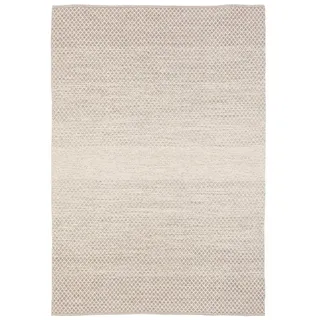 Pergamon Wollteppich Baumwolle Natur Kelim Teppich Sandy Meliert, Rechteckig, Höhe: 8 mm grau 60 cm x 90 cm x 8 mm