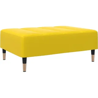 Fußhocker Gelb 77x55x31 cm Samt - Gelb