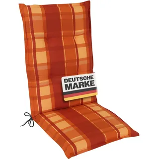 Gardissimo 2406 Hochlehner Gartenstuhl Auflagen Kissen 120x50x8cm terra