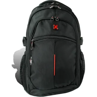 Travel N Meet Freizeitrucksack, Rucksack gepolstert schwarz Herren D2ORD4209S - Schwarz