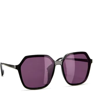 Sonnenbrille LASCANA, Damen, schwarz, lila, Sonnenbrillen Sonnenbrille, Trendy Sonnenbrille mit UV Schutz, große Damenbrille