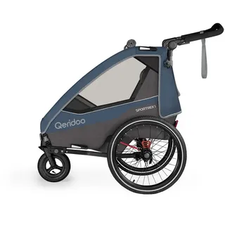 Qeridoo Sportrex 1 Kinderanhänger dunkelblau 2023