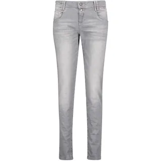 Cartoon Damen Boyfriend-Hose mit Reißverschluss Light Grey Denim,38