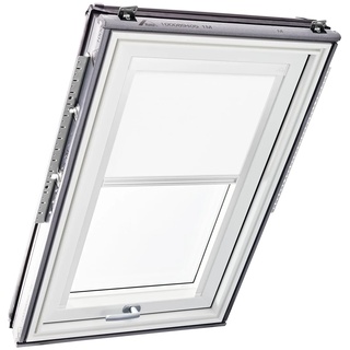 Original Roto Rollo Exclusiv ZRE für Roto Dachfenster Tageslichtrollo Führungsschiene Weiß Für Roto Dachfenster der Baureihe Designo R6/R8, i8 und Classic 64/84 mit Größe 065/118 | 06/11 Farbe Weiß