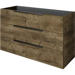 Pelipal Unterschrank für Doppel-Waschtisch Quantum 07 Eiche Ribbeck Quer 120 cm