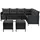 Manacor Loungeset schwarz/grau