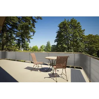 Floracord Balkonsichtschutz 500 x 90 cm grau/anthrazit