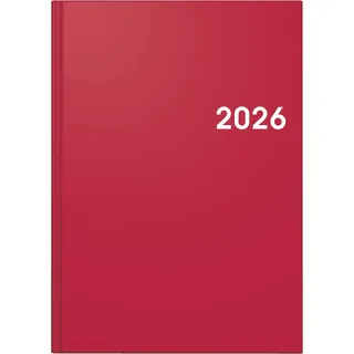 Brunnen Buchkalender Mod. 795 '26 | A5, Kunststoff, rot