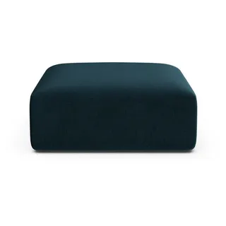 Cosmopolitan Design Pouf Campi aus Samt petrol , Petrol , Textil , 90x40x90 cm , Wohnzimmer, Sessel, Hocker & Hockerbänke, Poufs