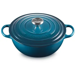 Le Creuset Signature La Marmite Bräter 26 cm deep teal