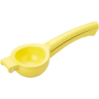 KitchenCraft Zitronenpresse, Handbetriebene Zitronenpresse, 22 x 7,5 x 4,5cm, Gelb