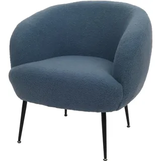 MCW Lounge-Sessel Bouclé 0 x 0 x 0 cm Blau