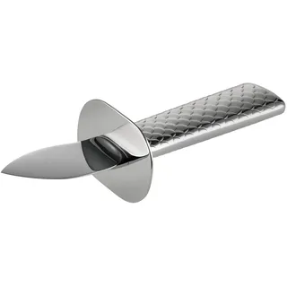 Alessi FM23/44 Colombina fish Austernmesser Edelstahl 18/10 glänzend poliert. Klinge aus Stahl AISI 420., silber