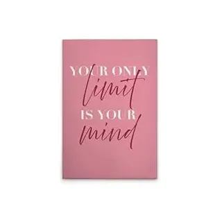 A.S. Création Leinwandbild Your Only Limit is Your Mind - Wandbild in Rosa, Rot - 40 x 60 cm - DD133077
