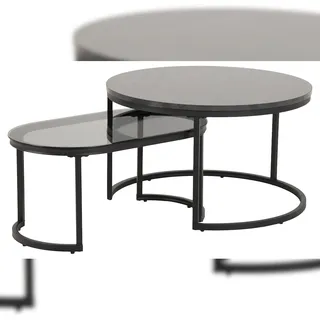Actona Spiro Schwarz Wildeiche 70 x 70 x 42 cm