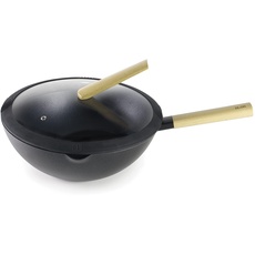 IBILI - 404230 - Luxus-Wok mit Deckel, 30 cm