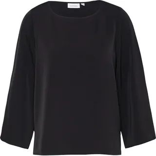 Comma, Bluse Fließend Schwarz 42