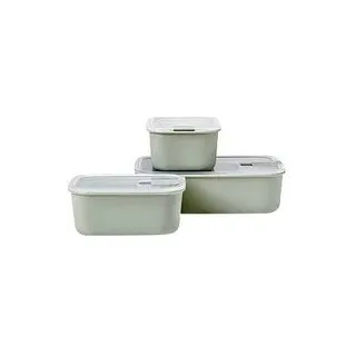 MEPAL Frischhaltedosen-Set EasyClip grün 2x 0,7 l und 1x 1,5 l, 1 Set