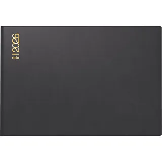 Baier & Schneider rido/idé 7017502906 Taschenkalender Mod. Septimus 2026 A6 quer, Kunststoff, schwarz