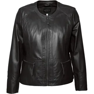 Bikerjacke JCC "Lederjacke 731-II", Damen, Gr. 58, schwarz, Obermaterial: 100% Schafsleder sheepskin. Futter: 100% Baumwolle CO., Jacken Bikerjacke