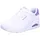 Uno Pop Back Sneakers, White Durabuck Purple Suede Trim, 38 EU