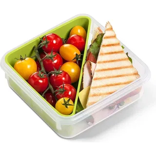 Emsa Lunchbox CLIP & GO transparent/grün 0,85 l, 1 St.