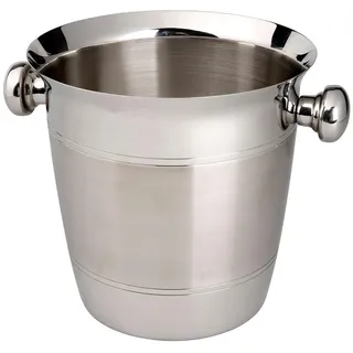 Butlers Flaschenkühler Champagne , Silberfarben , Metall , 19 cm , Barzubehör & Weinzubehör, Barzubehör