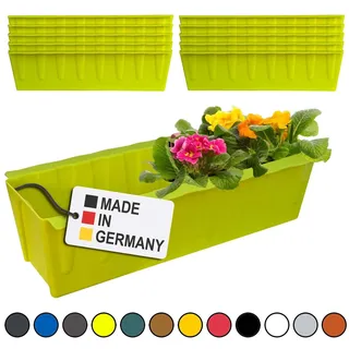Blumenkasten für Europaletten 10er-Set Hellgrün Pflanzkasten Balkonkasten