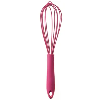 Kochblume Schneebesen L | Premium-Silikon & BPA frei| Hitzebeständig | Spülmaschinenfest | 27cm | Farbe: pink