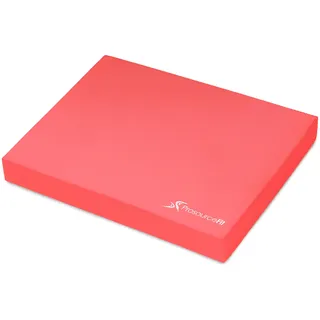 ProsourceFit Exercise Balance Pad – Large Cushioned Non-Slip Foam Mat & Knee Pad for Fitness, Stability Training, Physical Therapy, Yoga 15"x19", Red