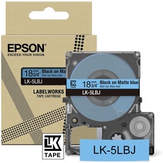 Bild Schriftband LK LK-5LBJ C53S672081, 18 mm schwarz auf blau,